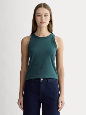The Tank in Essential Cotton | Dark Sea