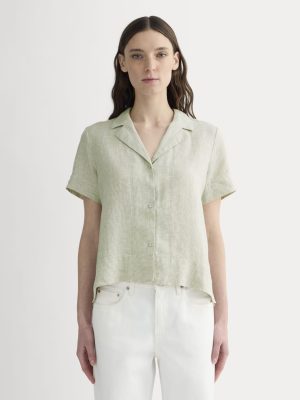 The Notch Shirt in Linen | Elm Gingham