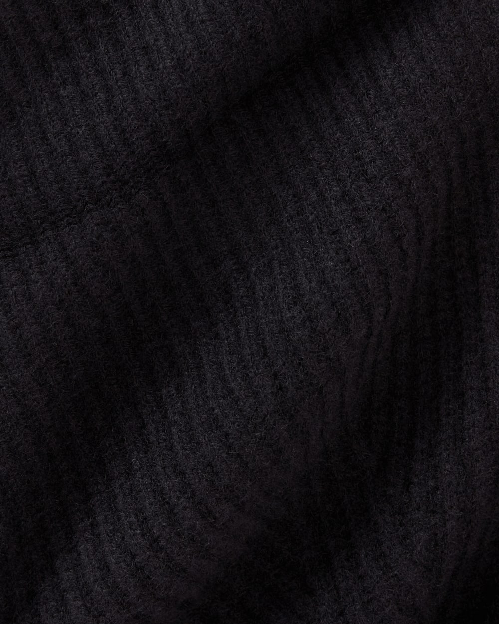 The Cashmere Fine Rib Beanie | Black - Image 4