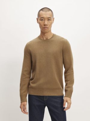 The Premium Merino Crew Neck Sweater | Deep Camel