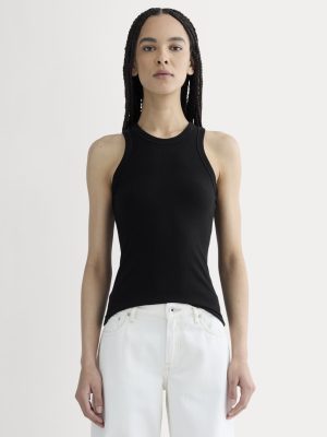 The Shimmy Cutaway Tank | Black