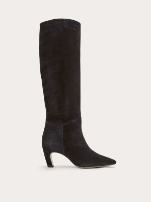 The Banana Boot | Black Suede