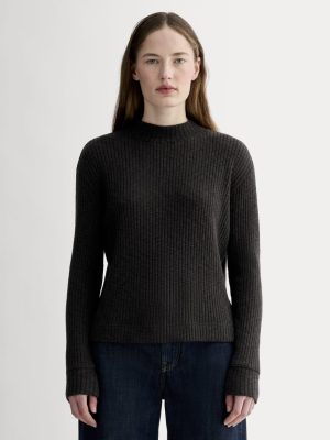 The Cozy Rib Funnel-Neck | Black