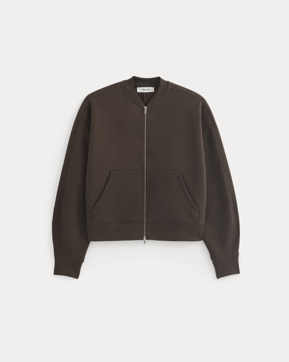 Luxe Fleece Bomber Jacket | Dark Chocolate - Image 2