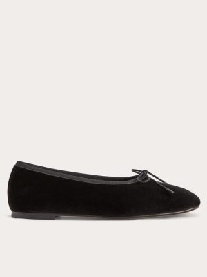 The Day Ballet Flat | Black Velvet