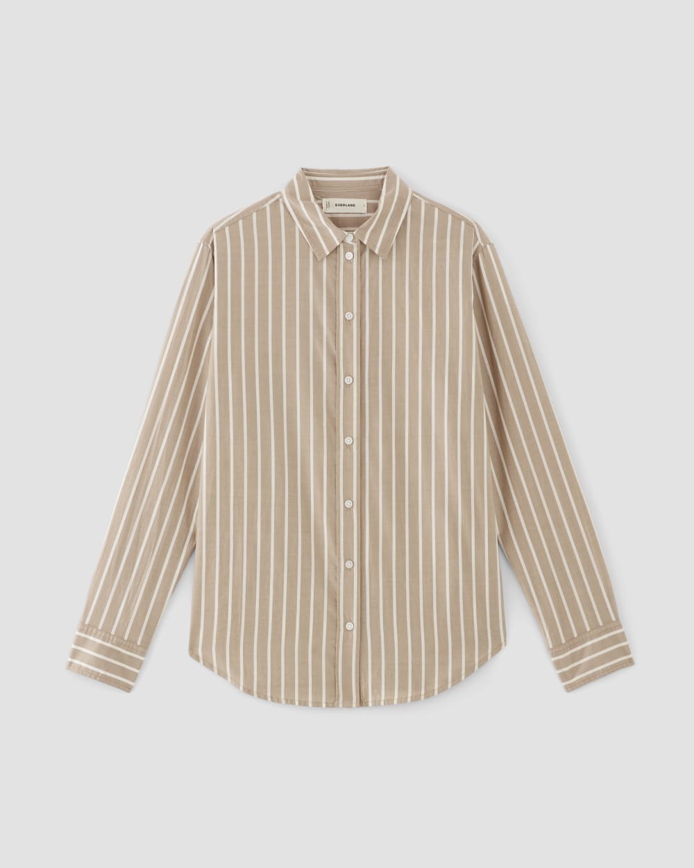 The Must-Have Shirt in Silky Cotton | Cherry Mahogany / White - Image 2