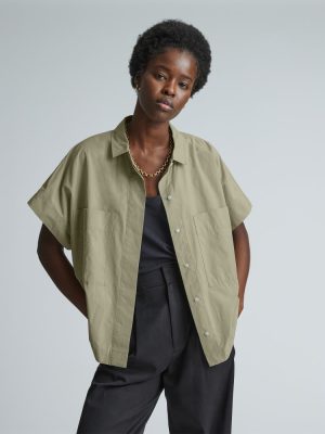 The Short-Sleeve Box Shirt | Seagrass