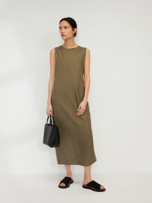 The Linen Bias Cut Dress | Kalamata