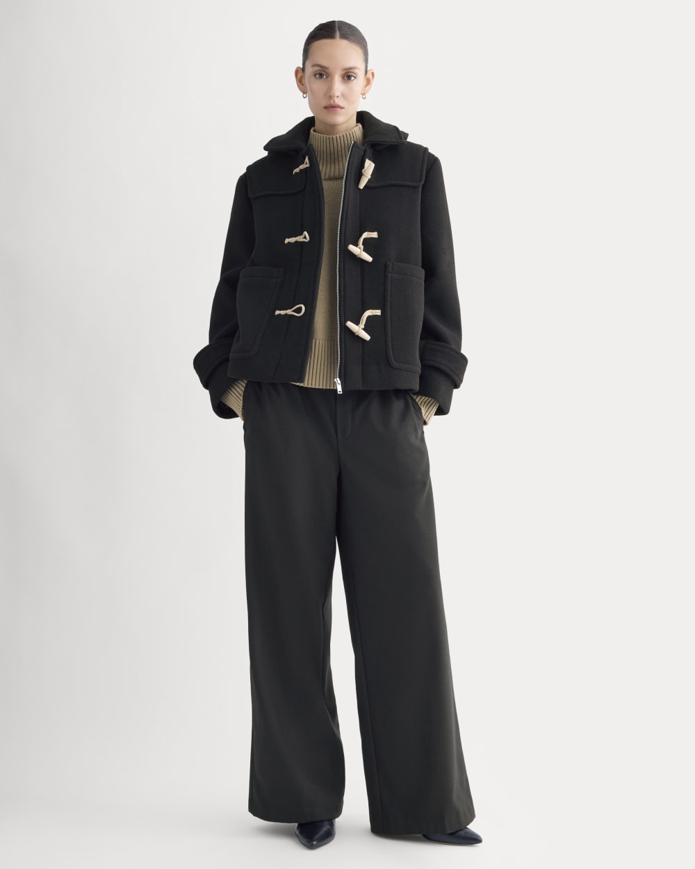 The ReWool Duffle Coat | Black - Image 3