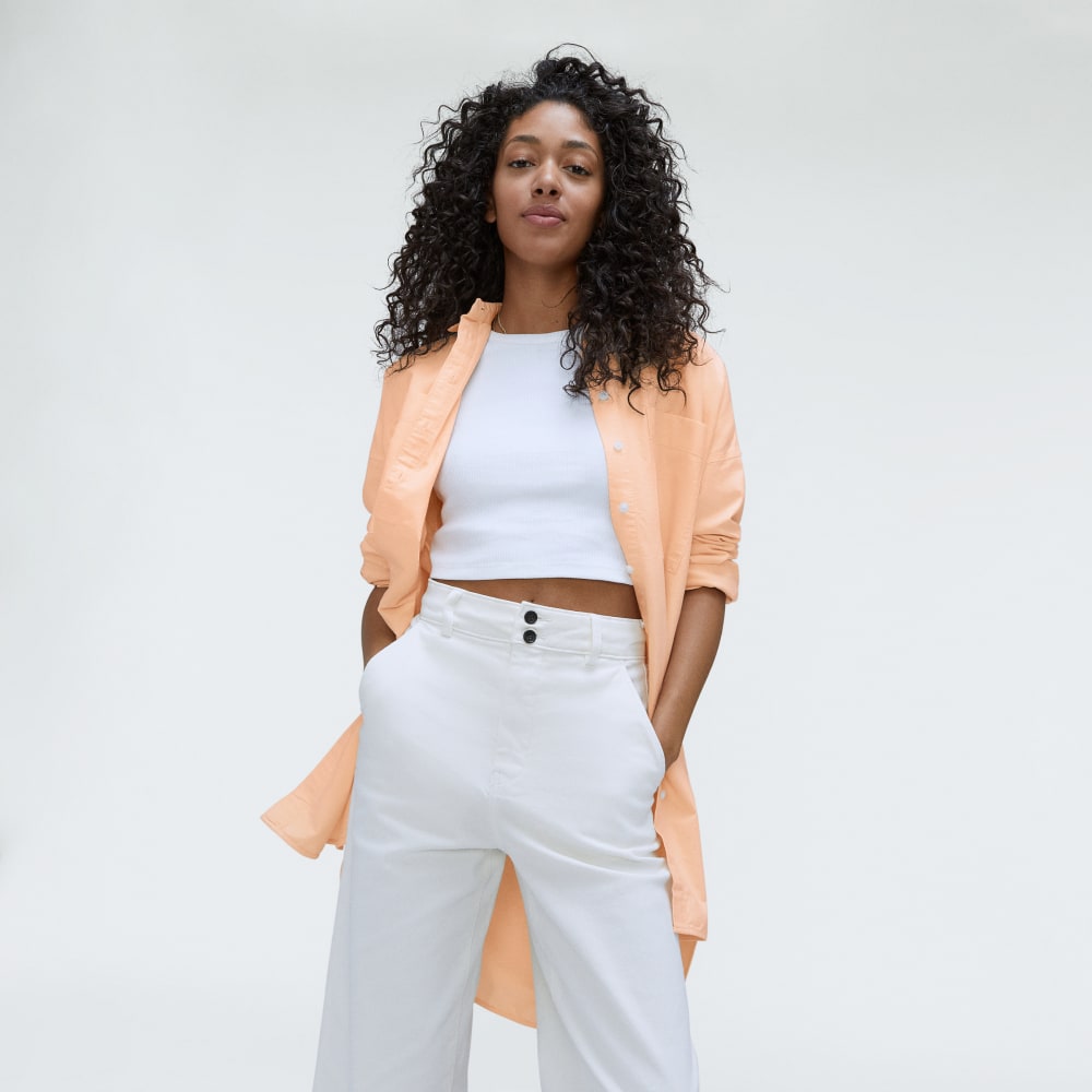 The Way Long Oxford Shirt | Apricot - Image 5