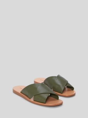 The Day Crossover Sandal |  Olive