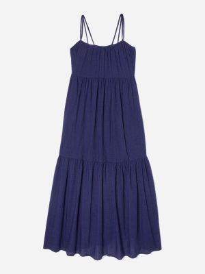 The Billow Tiered Maxi Dress |  Navy