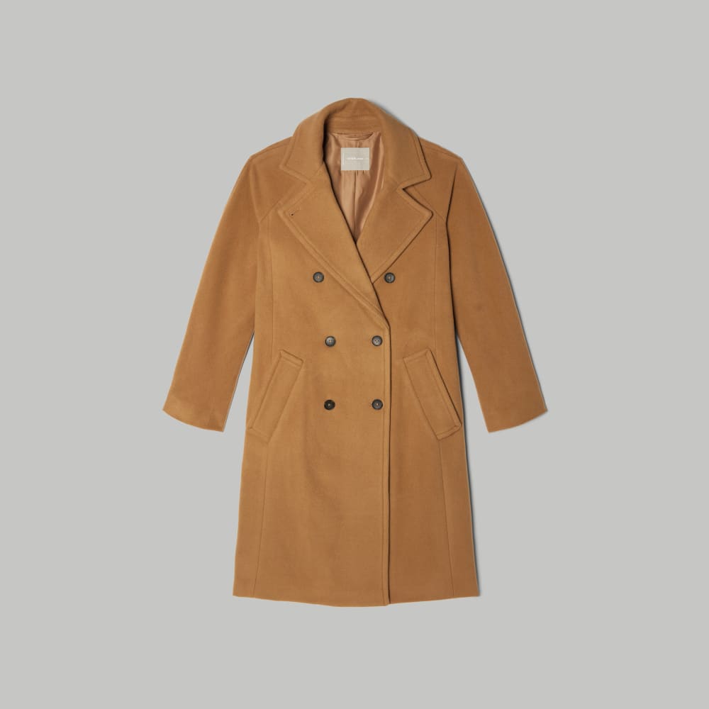 The Italian ReWool? Long Peacoat | Camel - Image 2