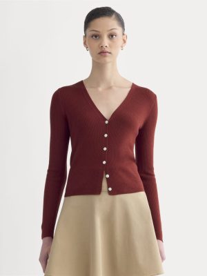 The Cardigan in Ultrasoft Merino | Merlot