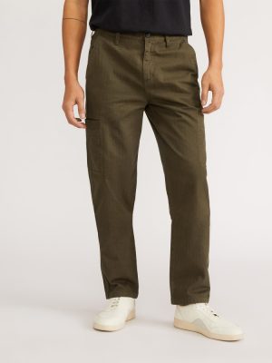 The Organic Cotton Herringbone Refined Cargo | Beech