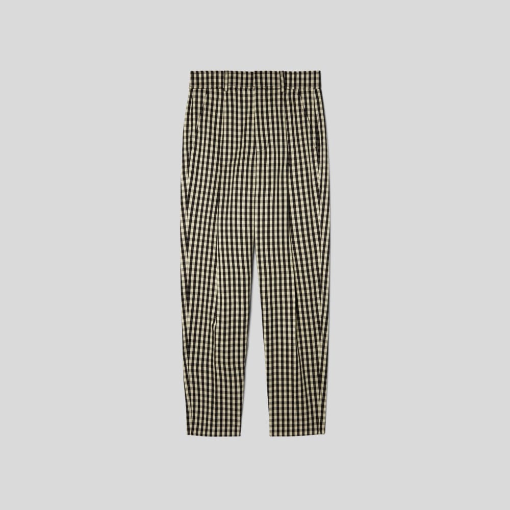 The Draper Tapered Pant in Buttersmooth | Khaki / Black - Image 2