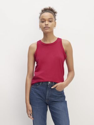 The Tank in Essential Cotton | Red Currant