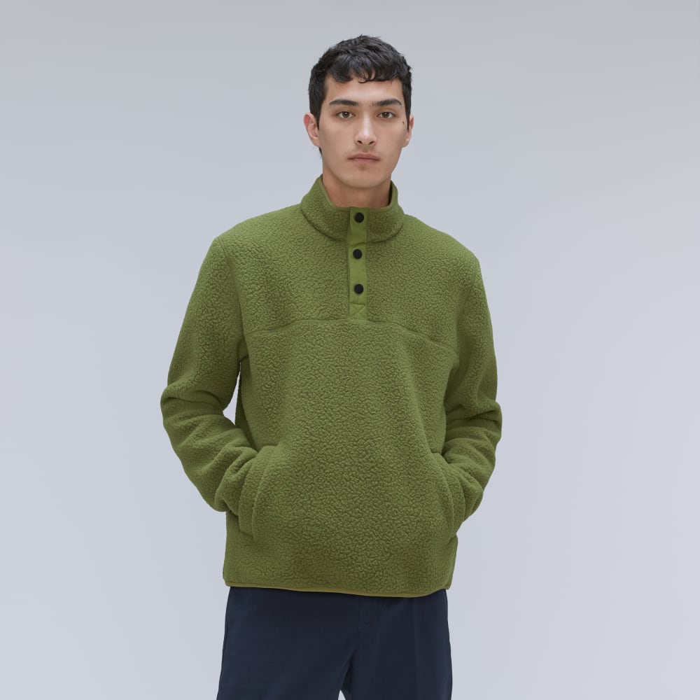 The ReNew Fleece Pullover | Moss - Image 3