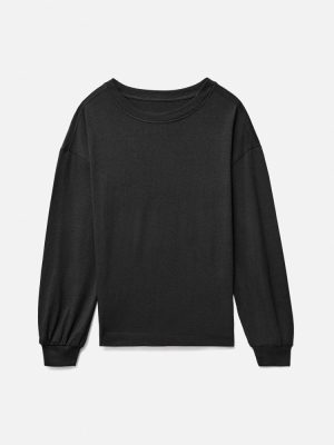 The Organic Cotton Long-Sleeve Tee | Black