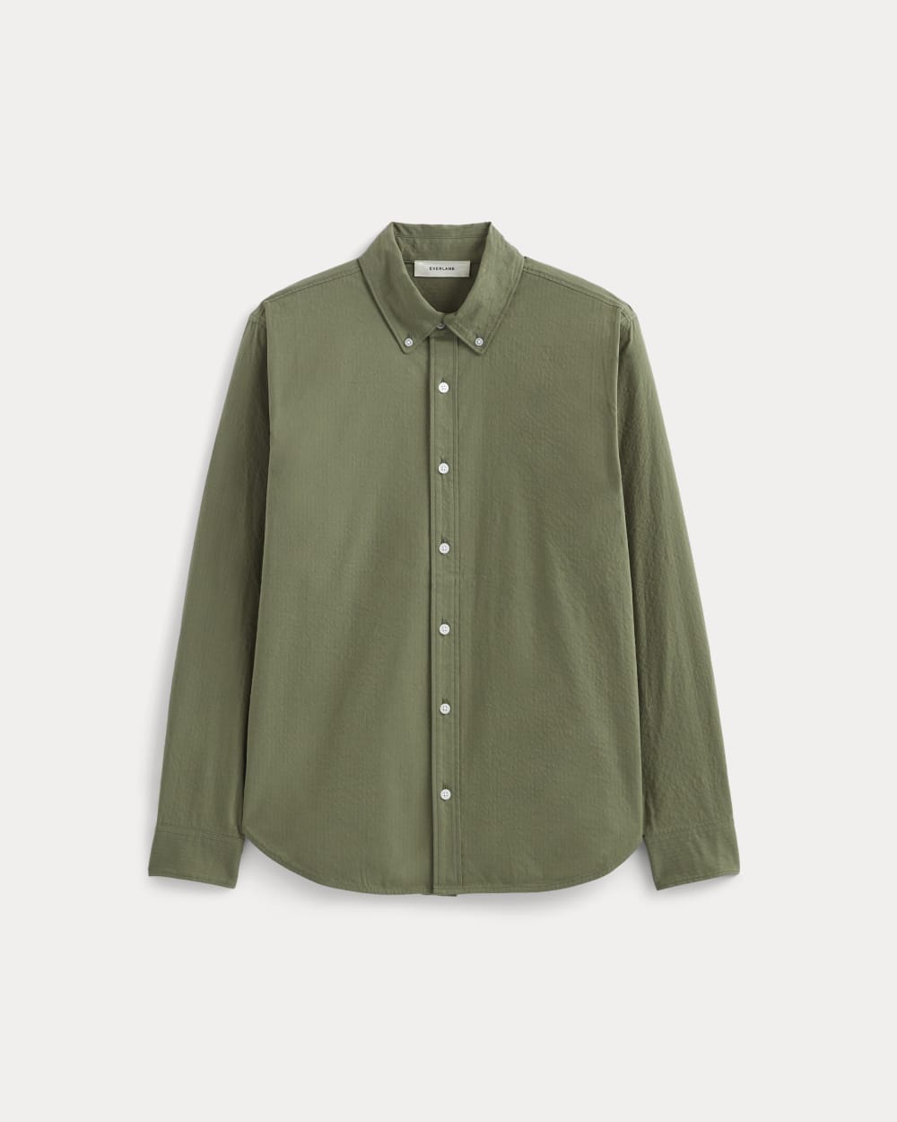 The Seersucker Long-Sleeve Shirt | Lichen Green - Image 2