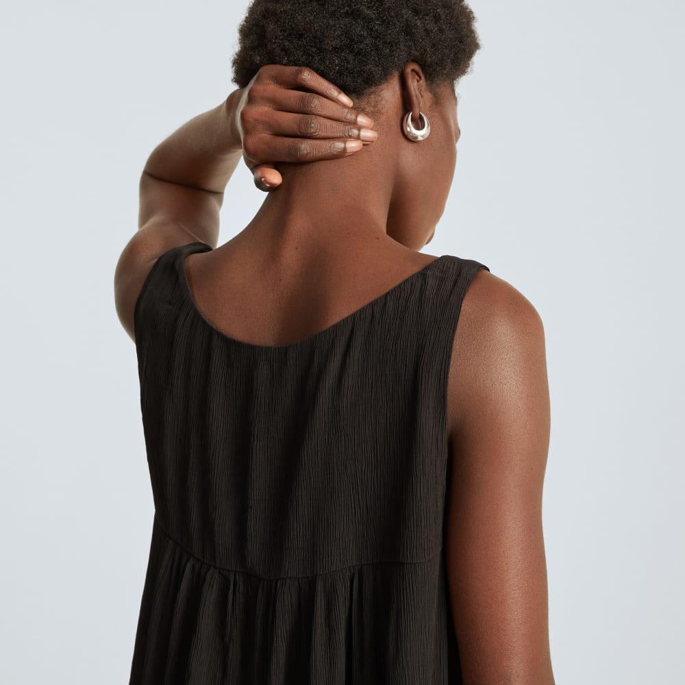 The Naia? Ripple Tank Dress | Black - Image 6