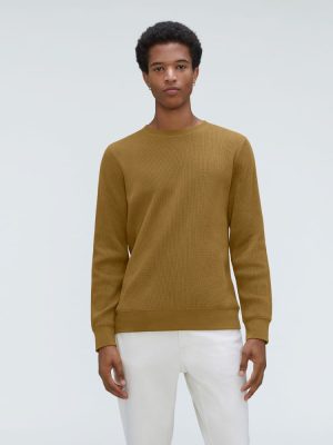 The Waffle Long-Sleeve Crew Tee | Tapenade