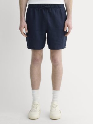The Linen Easy Short | Navy