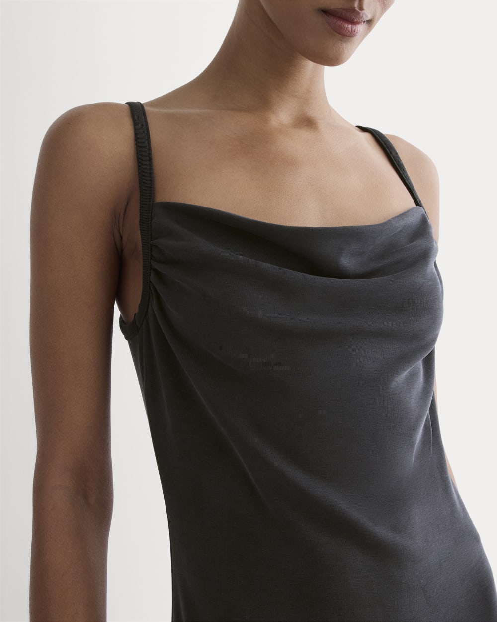 The Tank Midi Dress in Butterknit | Black - Image 3