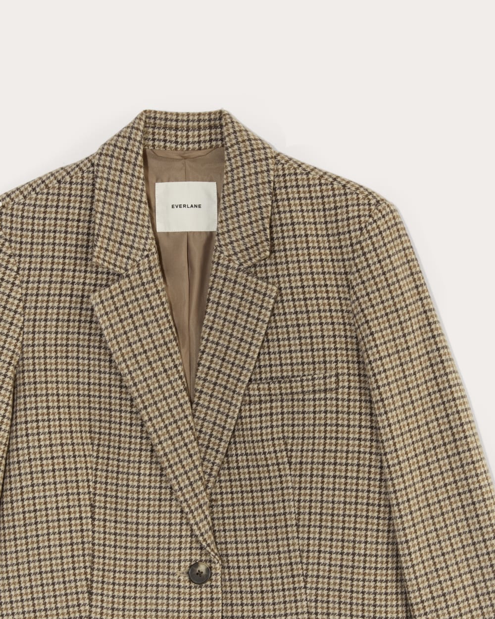 The Oversized Blazer in Wool | Camel Houndstooth - Image 6