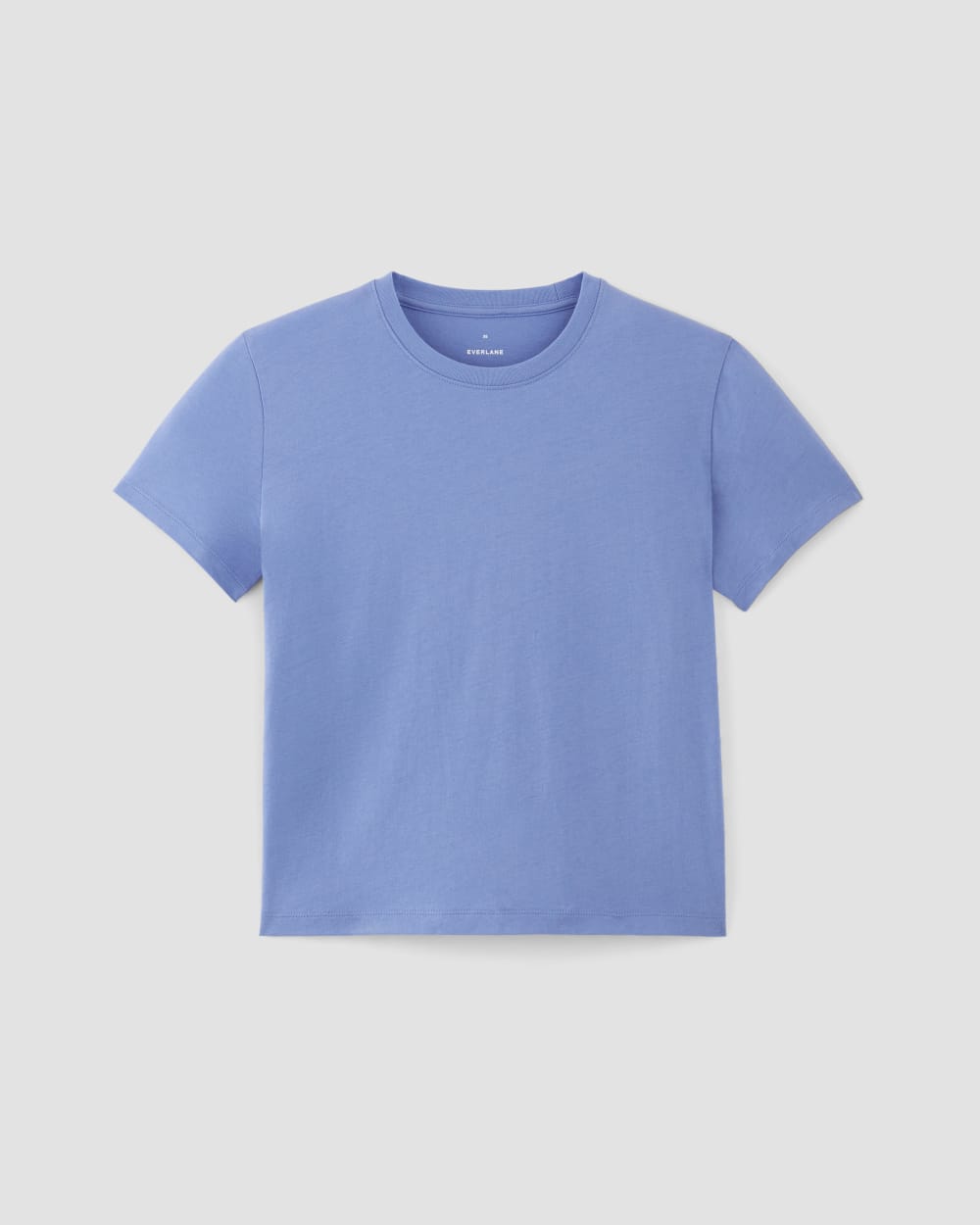The Box-Cut Tee in Essential Cotton | Blue Opal | No Pocket - Image 2