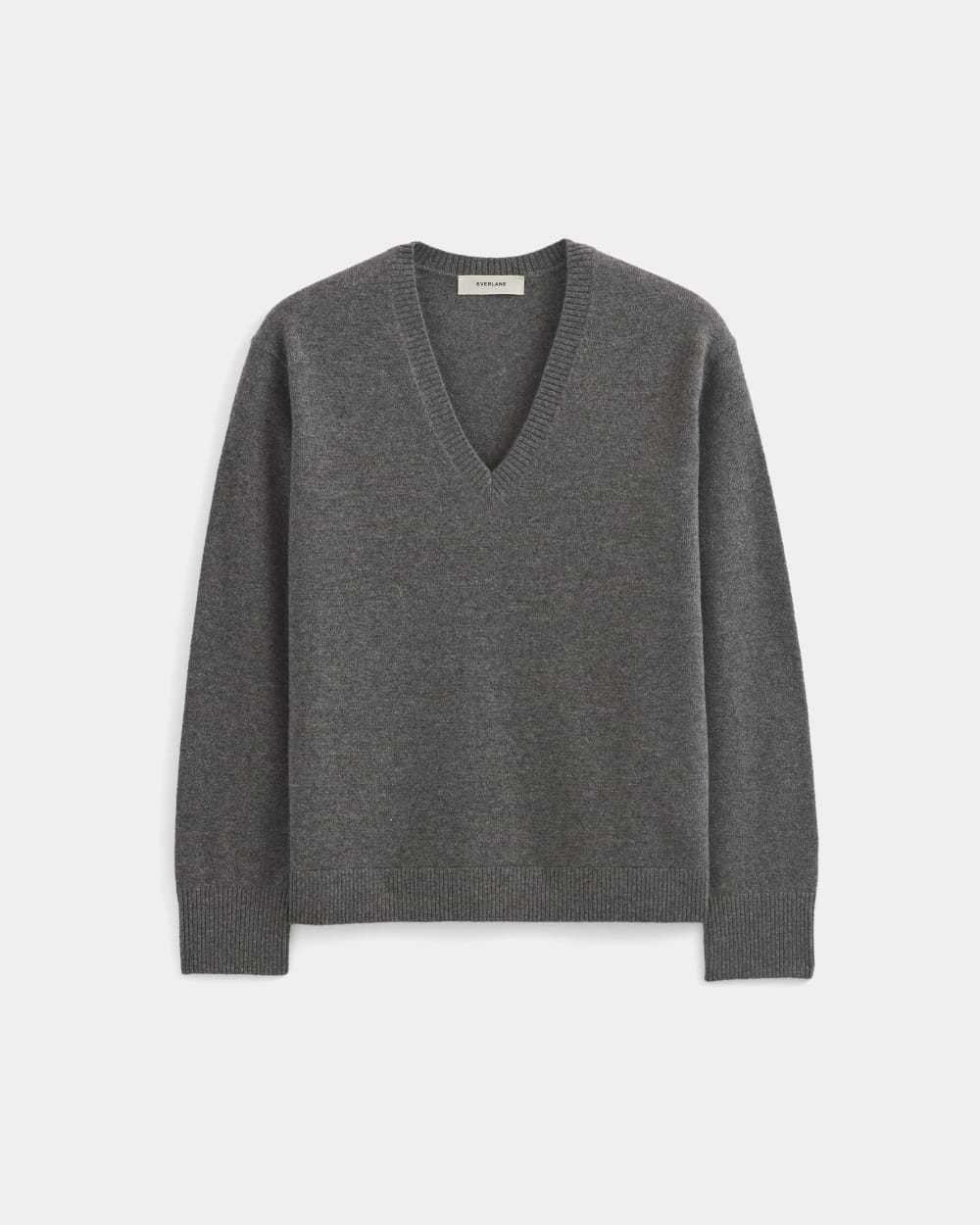 The Classic V in Cashmere | Heather Charcoal - Image 2