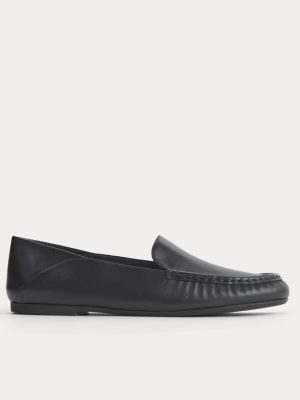 Leather Day Driver Loafer |  Black