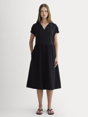 The Midi Dress in SoftLuxe | Black