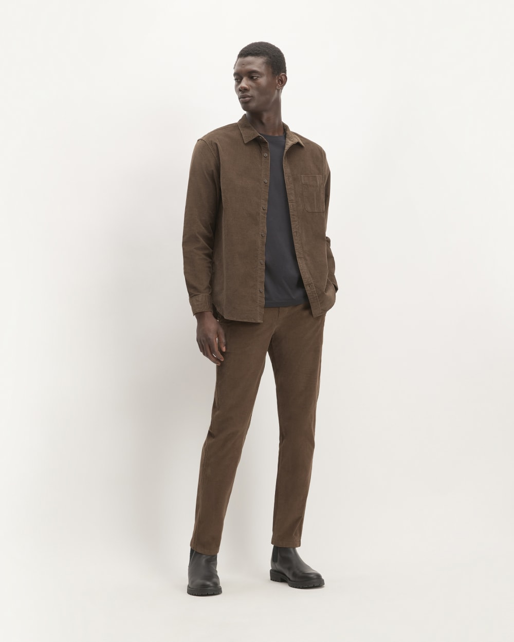 The Straight Fit Corduroy Pant | Cocoa - Image 3