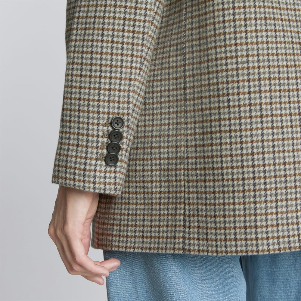The Oversized Blazer in Wool | Pewter Houndstooth - Image 4