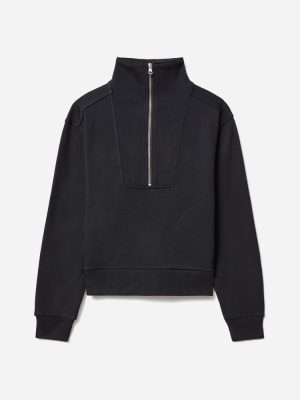 The Track Half-Zip | Black