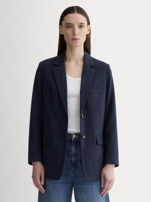 The Oversized Blazer in Buttersmooth | Navy