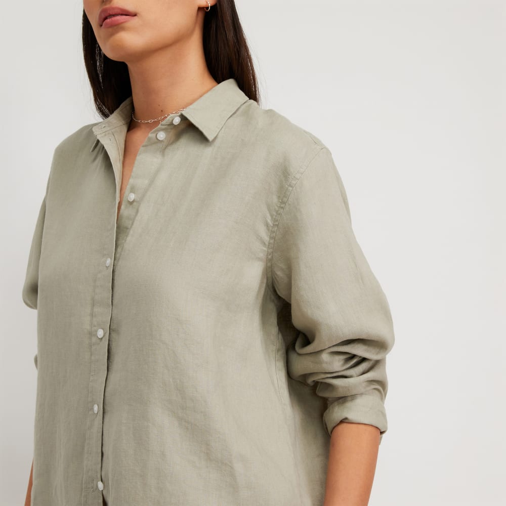 The Must-Have Shirt in Linen | Seagrass - Image 5