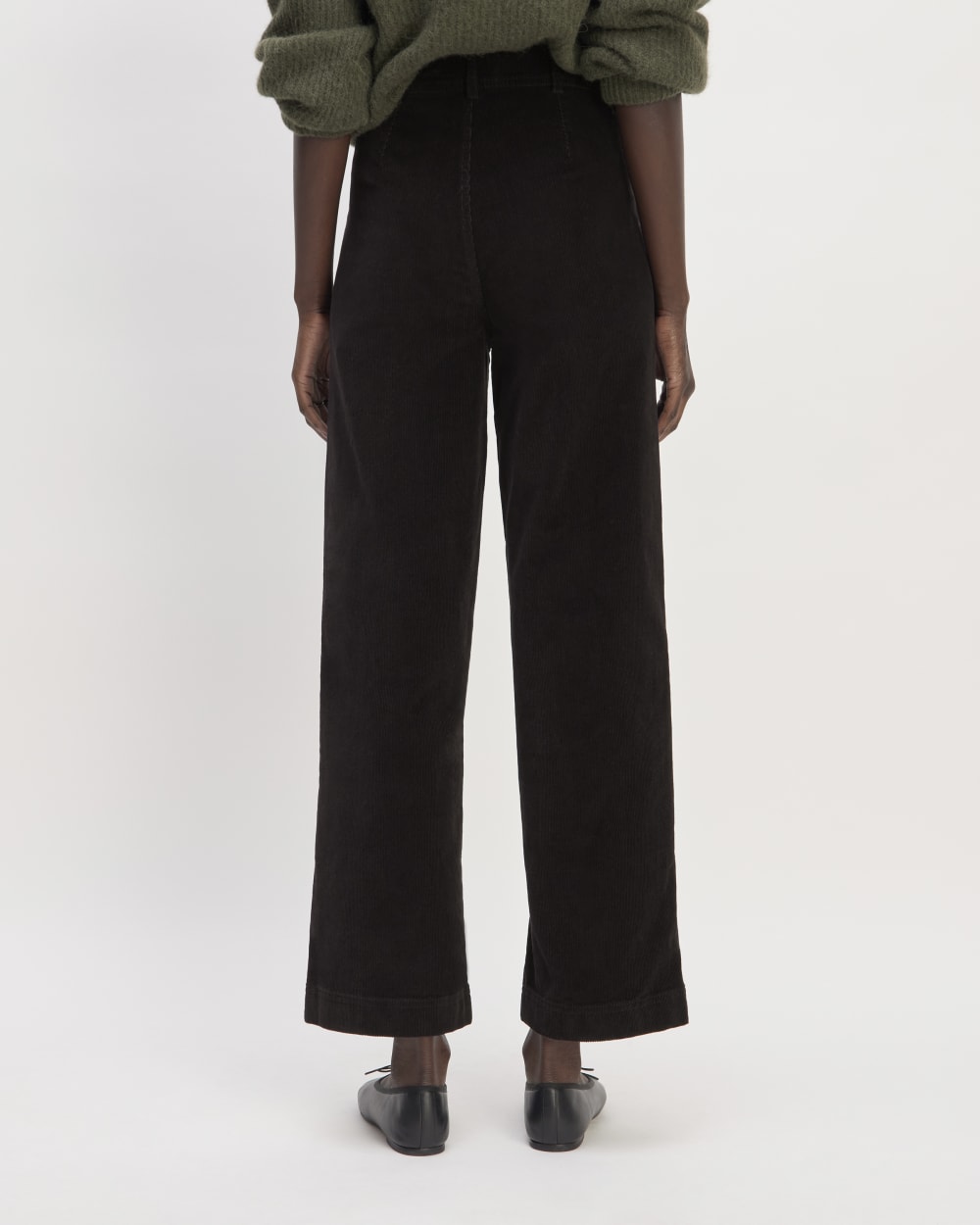 The Corduroy Wide-Leg Pant | Black - Image 6