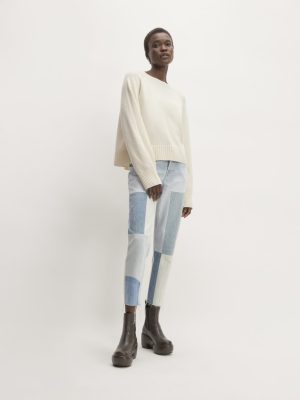 The '90s Cheeky® Mended Jean | Patched Indigo | 26.5 Inseam