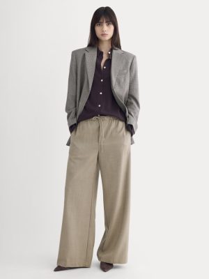The Pull-On Trouser in Tailor Twill | Light Taupe