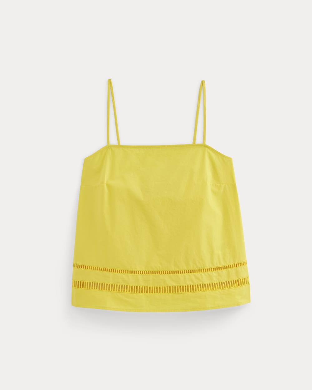 The Lace Trim Tank | High Visibility Yellow - Image 2