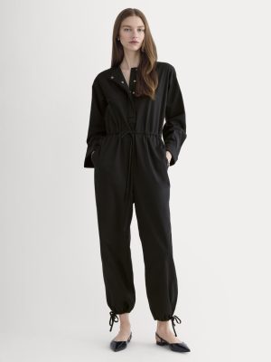 The Utility Drawstring Jumpsuit | Black