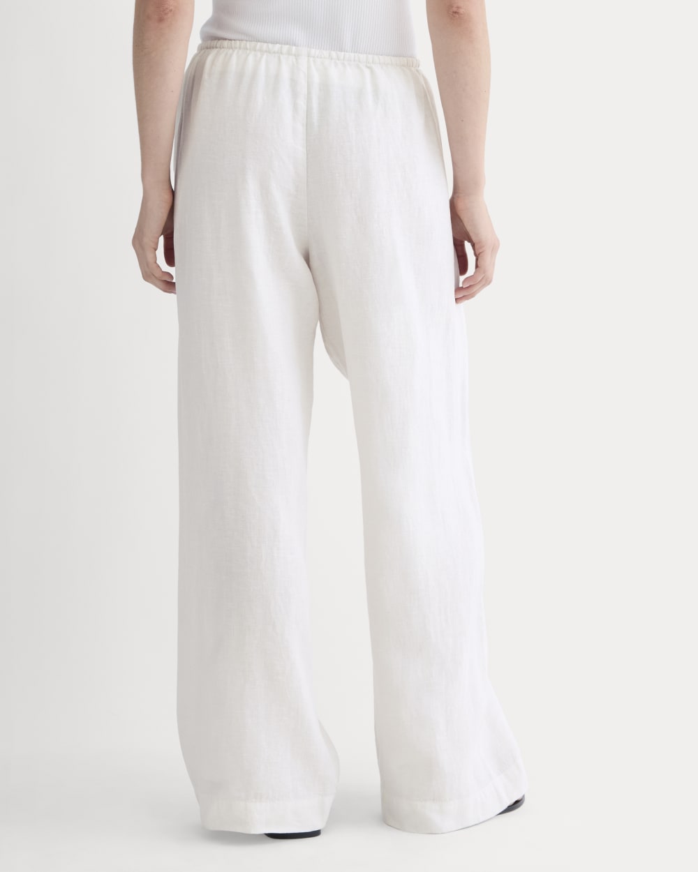The Drawstring Pant in Linen | Natural Chambray - Image 5