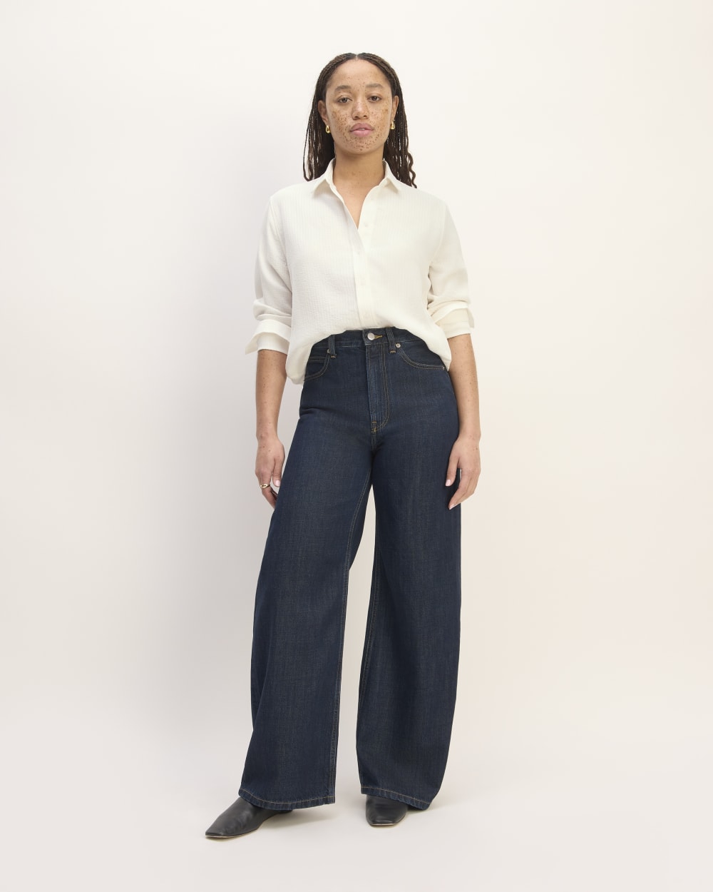 The City Stripe Relaxed Shirt | Bone - Image 3