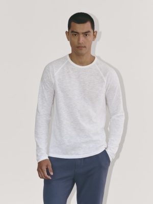 The Rec Long-Sleeve Crew | White