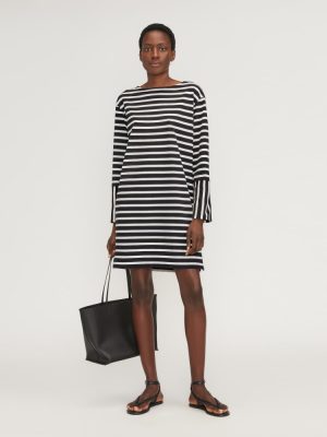 The Mariner Dress | Black / Canvas Tan