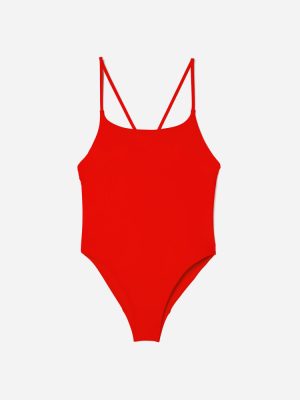 The String One-Piece | Bright Red