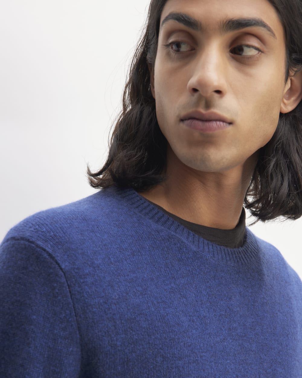 The Premium Merino Crew Neck Sweater | Bellwether Blue Heather - Image 4