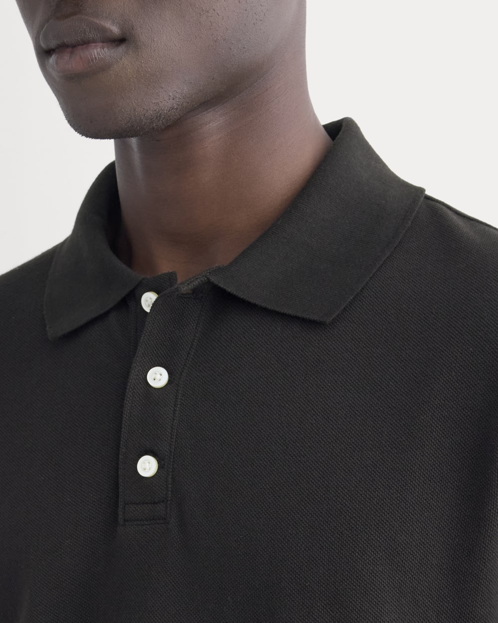 The Pique Polo | Black - Image 4